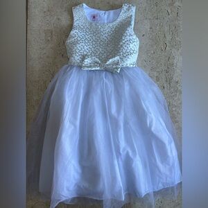 Marmellata White Party Dress Girl’s Size 8 Wedding, Flower Girl, Holiday, Dance